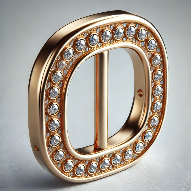 Heart-shaped rhinestone buckle on elegant satin belt