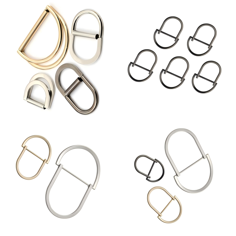Durable double D ring paired with dog hook for outdoor gear