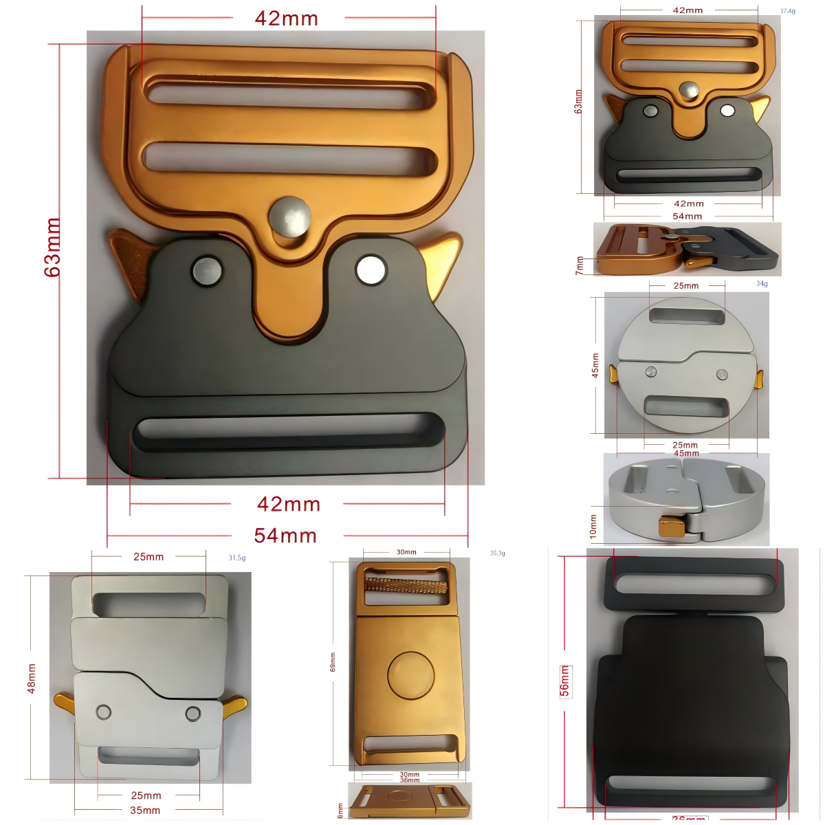 Side view of a backpack alloy buckle securing padded shoulder straps, built for comfort and adjustability on long treks