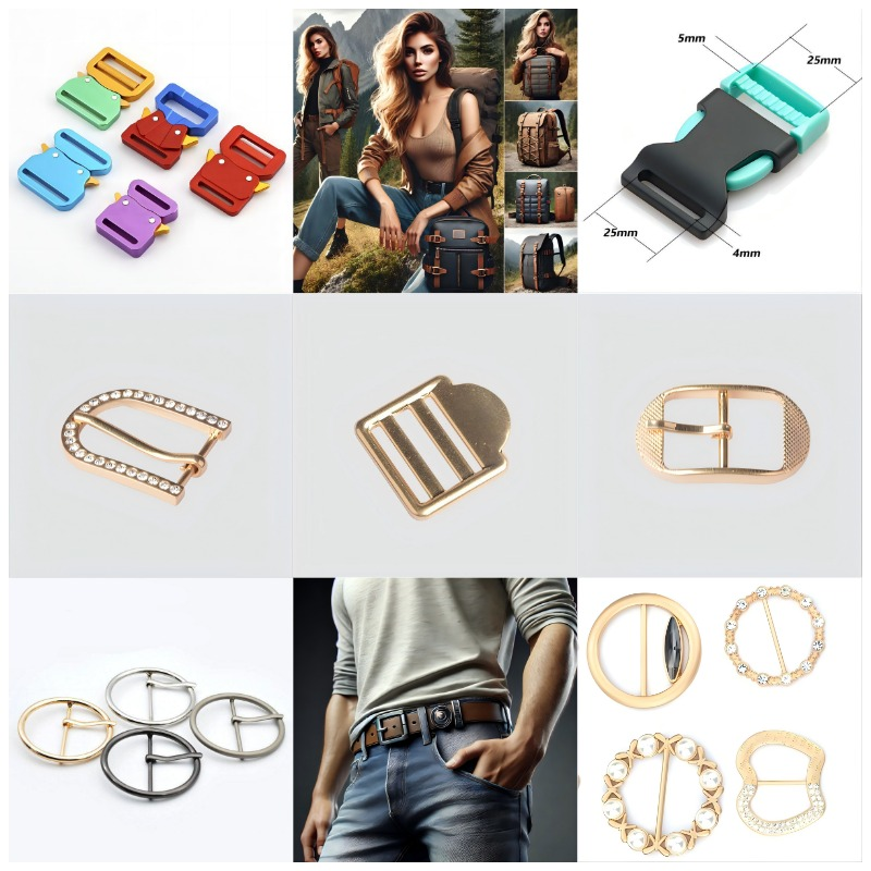 Elegant use of D rings and dog hooks in fashion-forward belt design