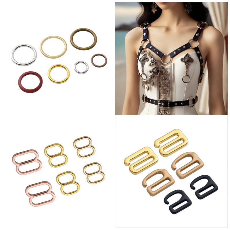 Stylish bikini buckle adding a refined touch to beachwear
