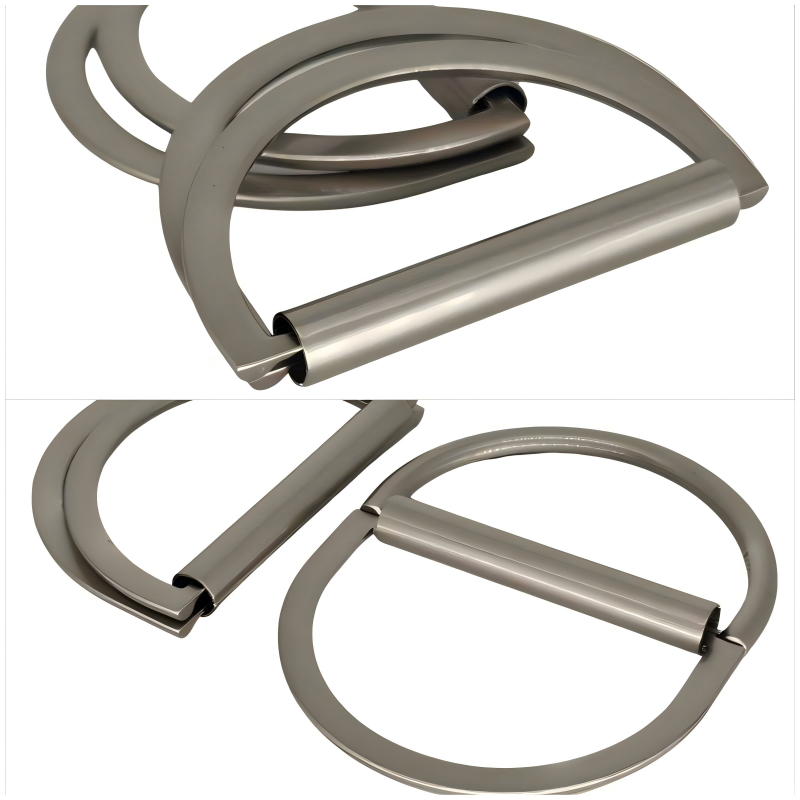 Premium D buckles adding a sleek touch to high-performance belts