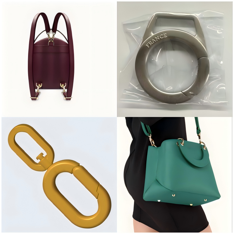 Durable dog hook on a bucket bag ensuring stability and ease of use