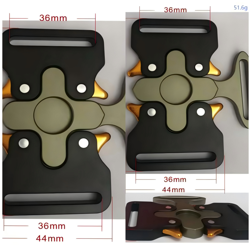 Versatile alloy buckles perfect for backpacks, belts, and tactical equipment