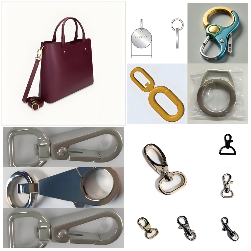 Heavy-duty dog hook for secure leash and bag attachments