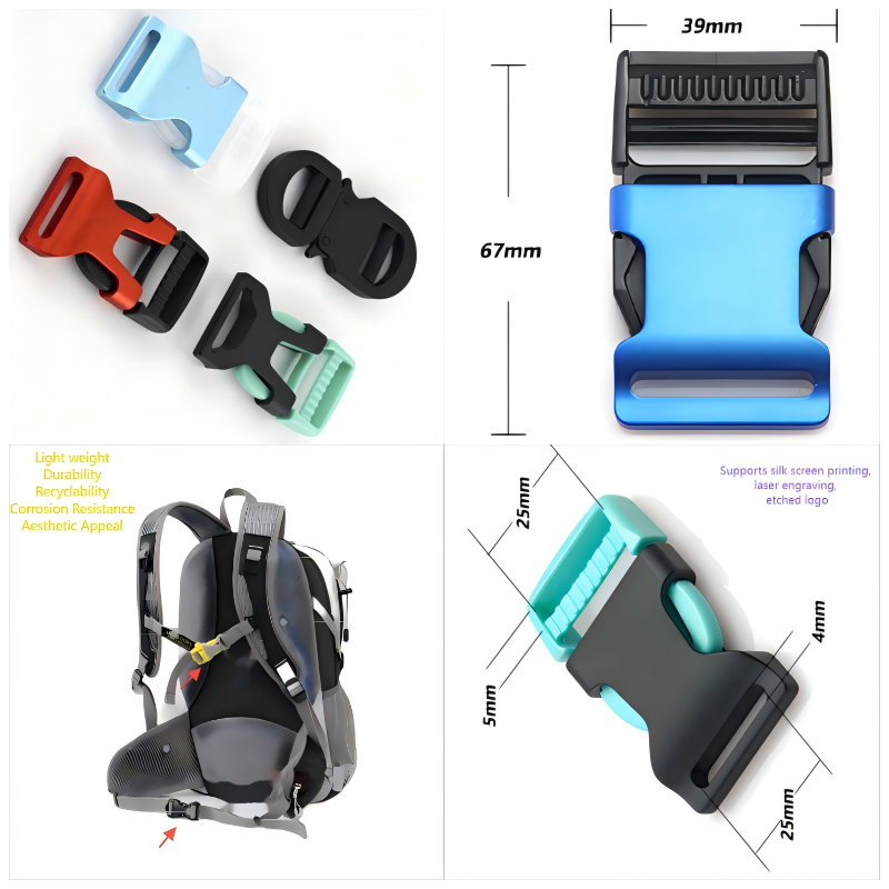 Versatile buckle combining lightweight design and modern aesthetics