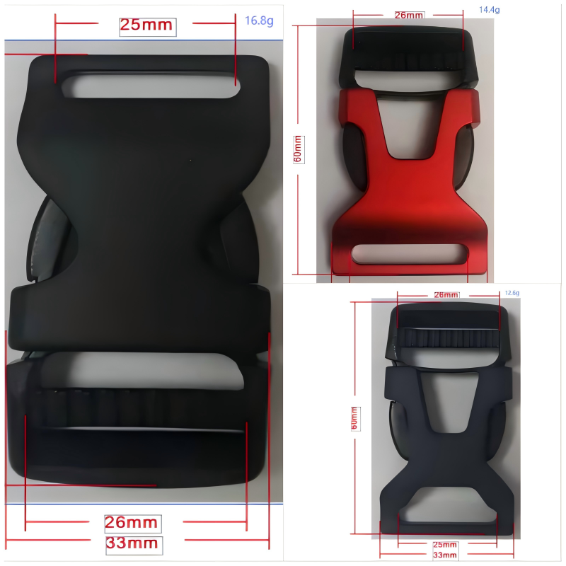 Anodized corrosion‑resistant aluminum buckle with matte finish mounted on a naval rope, showcasing its smooth surface and marine‑grade durability