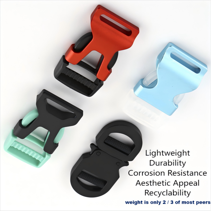 Industrial-strength 25-38mm aluminum buckles for luggage, tactical gear and safety harnesses