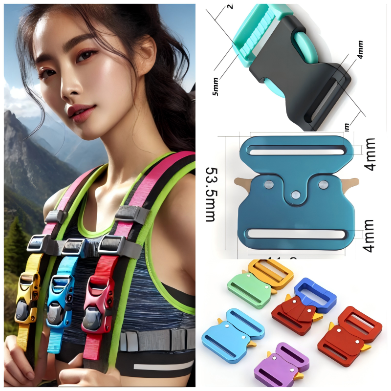 25-40mm aircraft aluminum quick-release buckles for heavy-duty backpacks and industrial strapping systems